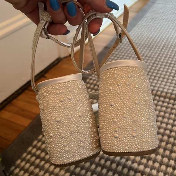 🔥🔥🔥 Betsey Johnson Denni Womens Rhinestone Platform Sandals - Picture 4 of 6